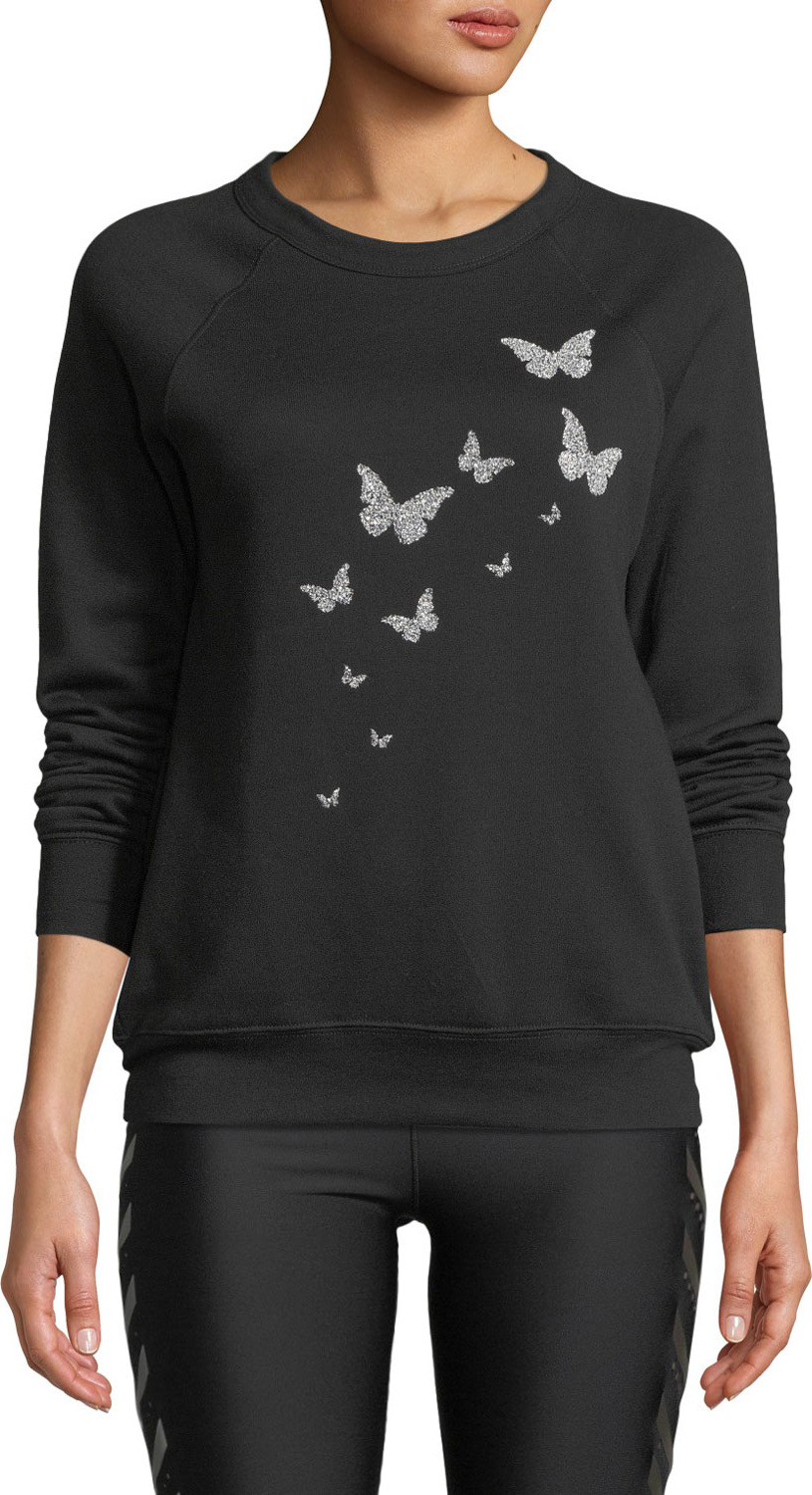 ULTRACOR Butterfly Swarovski Crewneck Sweatshirt