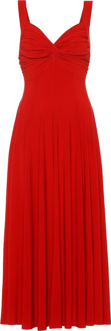 Norma Kamali Stretch-jersey midi dress