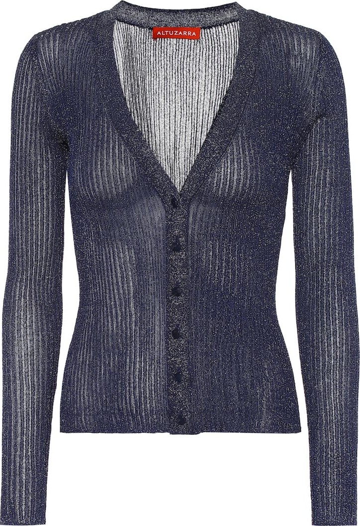 Altuzarra Jackson metallic V-neck cardigan