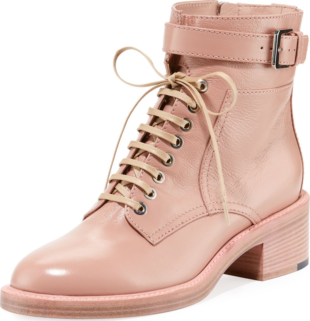 Laurence Dacade Solene Leather Lace-Up Booties