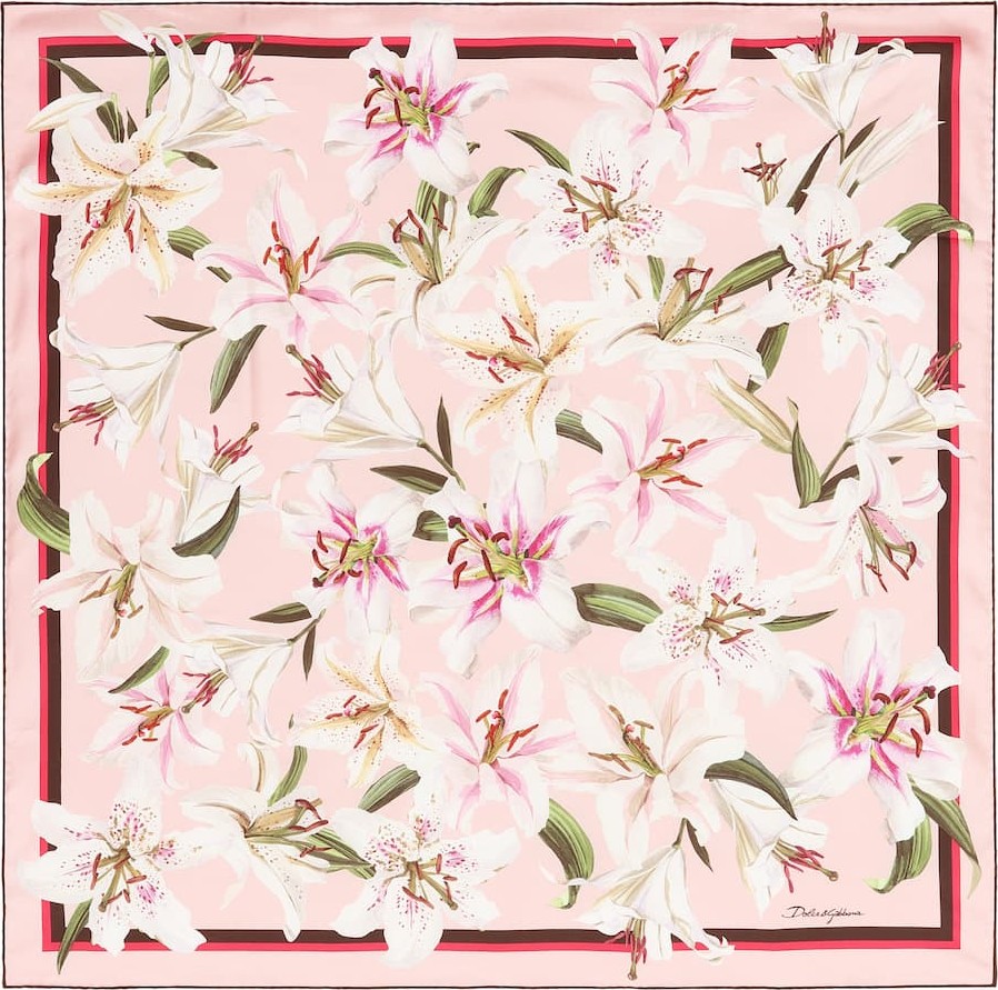 Dolce & Gabbana Floral silk scarf