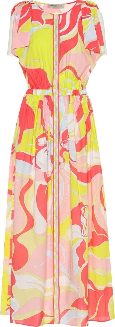 Emilio Pucci Printed cotton maxi dress