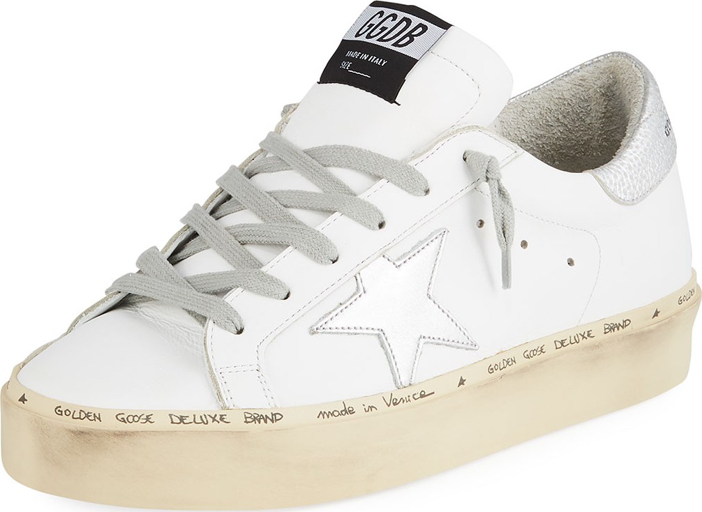 Golden Goose Deluxe Brand Hi Star Leather Platform Sneakers