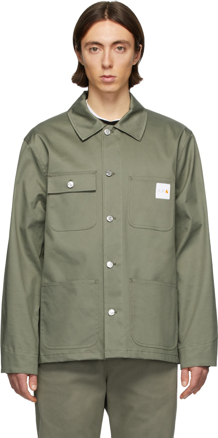 A.P.C. Khaki Carhartt WIP Edition Michiguene Jacket