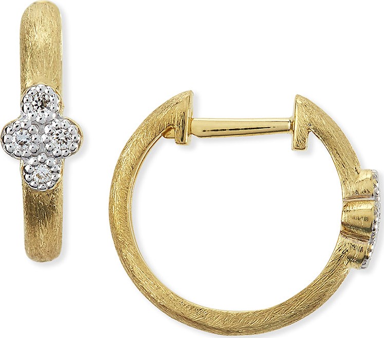 Jude Frances Provence Small Diamond Hoop Earrings