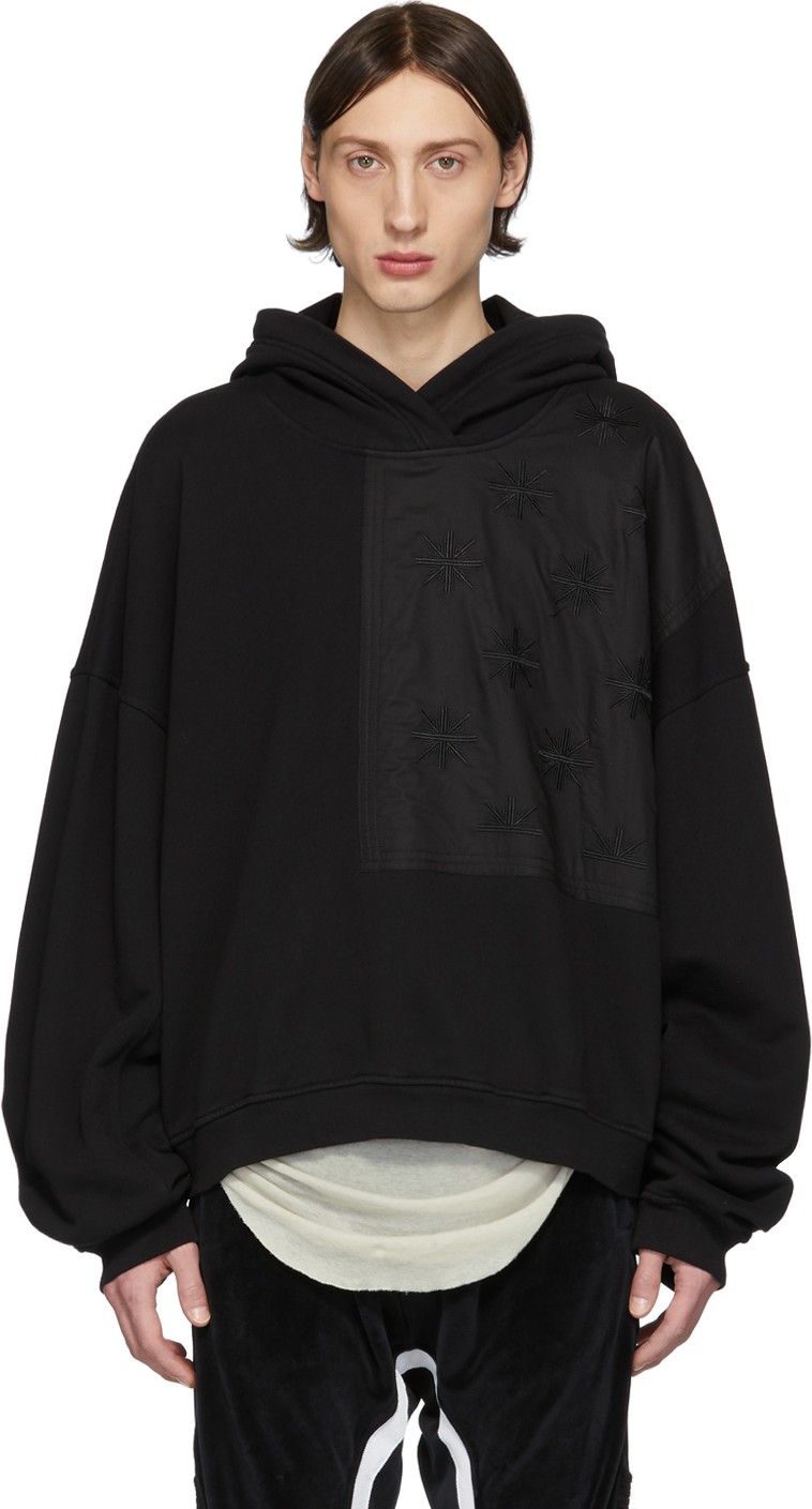 Haider Ackermann Black Perth Patch Hoodie