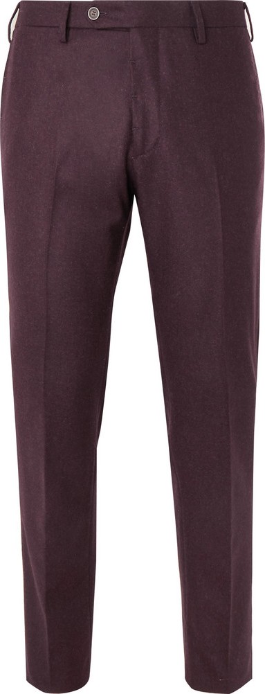 Lardini Skinny-Fit Mélange Wool Trousers