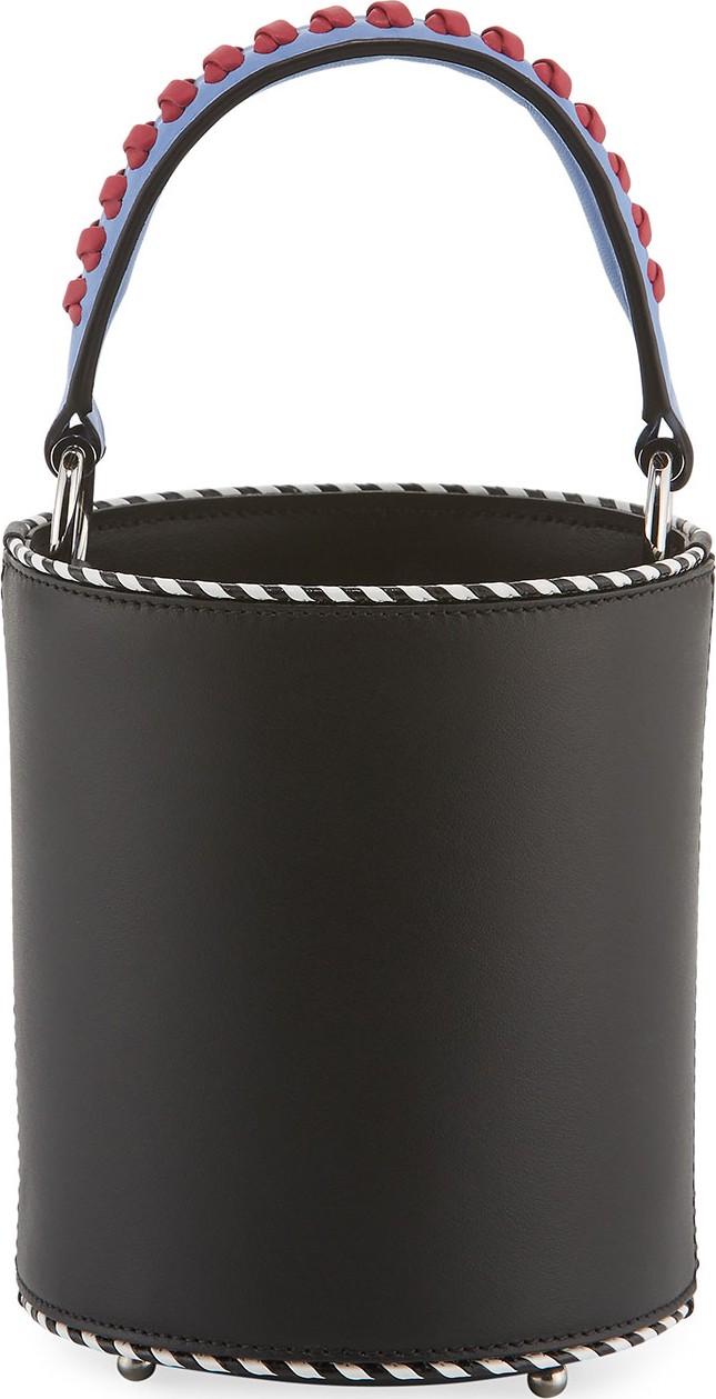 Les Petits Joueurs Baby Olivia Leather Bucket Bag