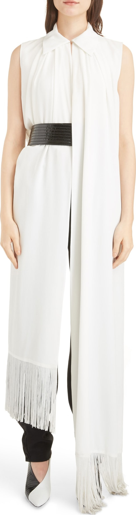 Givenchy Scarf Front Silk Blouse