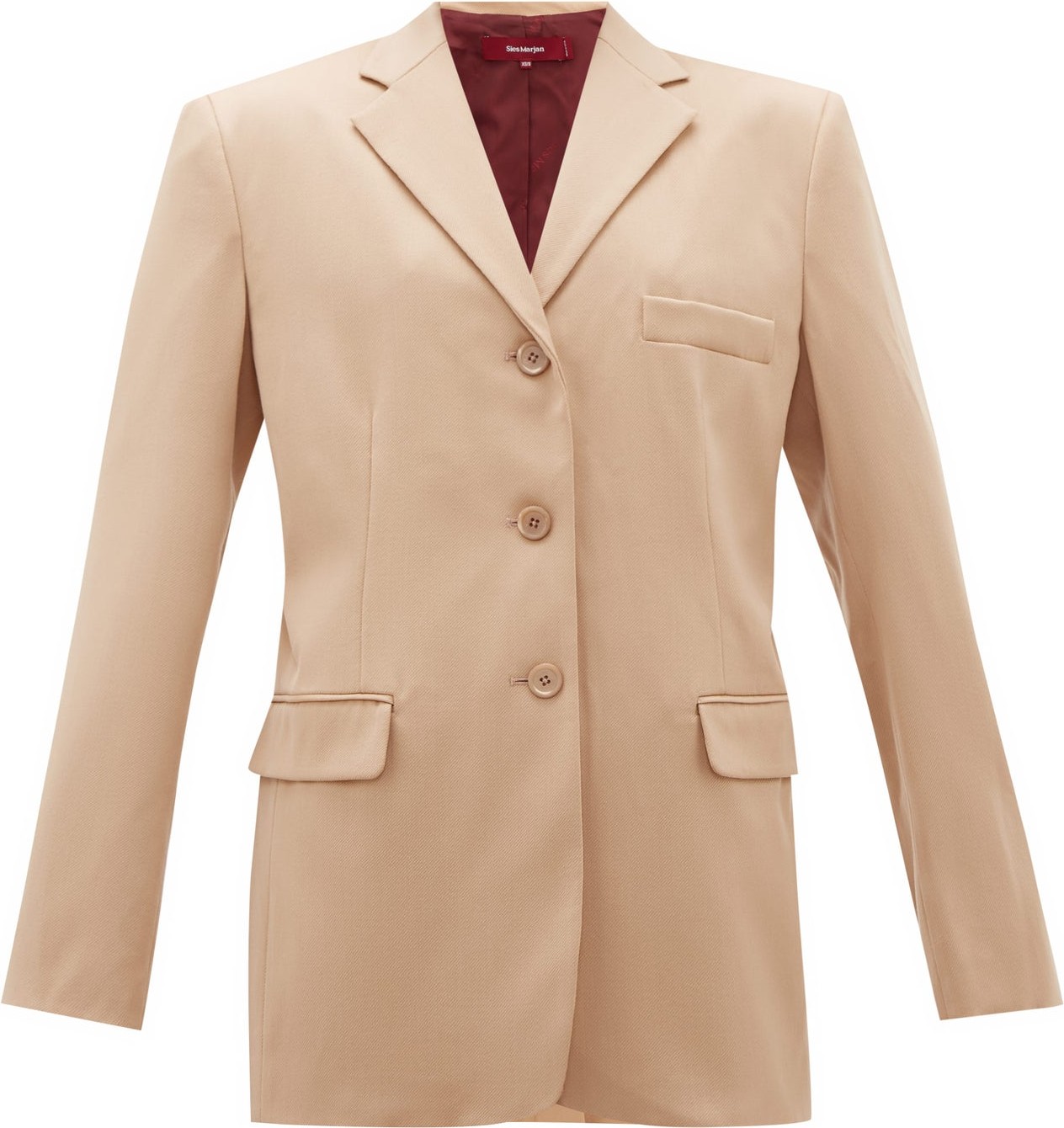 Sies Marjan Molly single-breasted wool-twill jacket