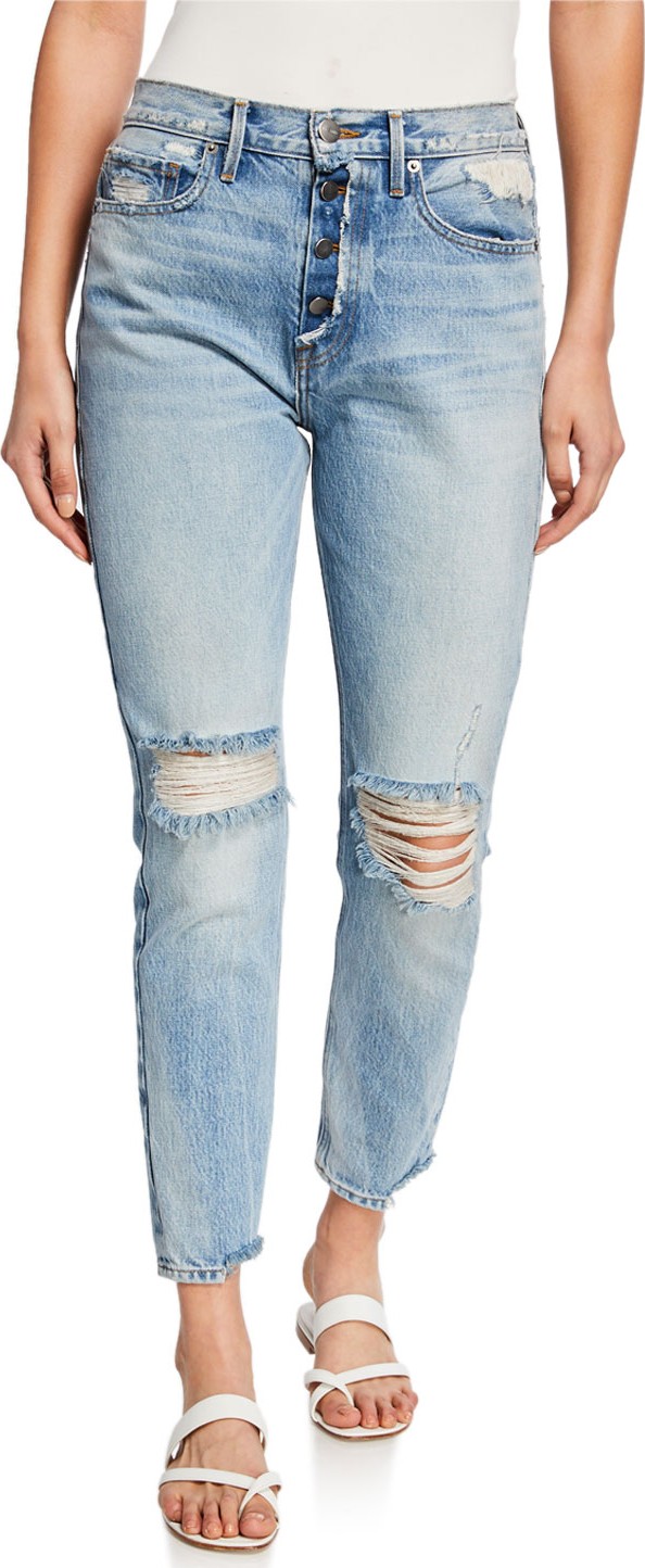 FRAME DENIM Rigid Rerelease Le Original Rip-Knee Skinny Jeans