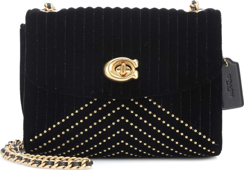 COACH Parker quilted velvet crossbody bag
