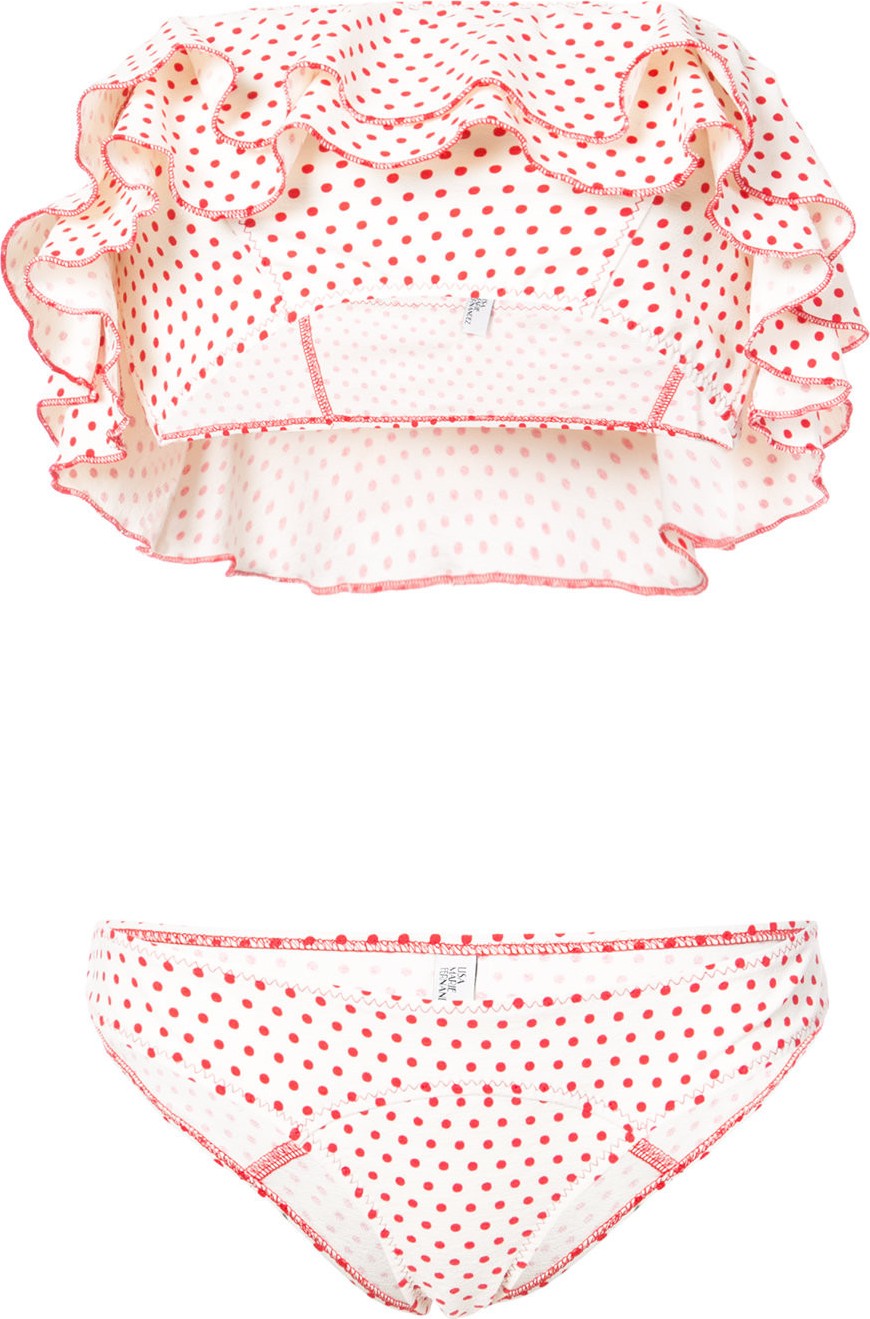 Lisa Marie Fernandez Sabine ruffle bikini