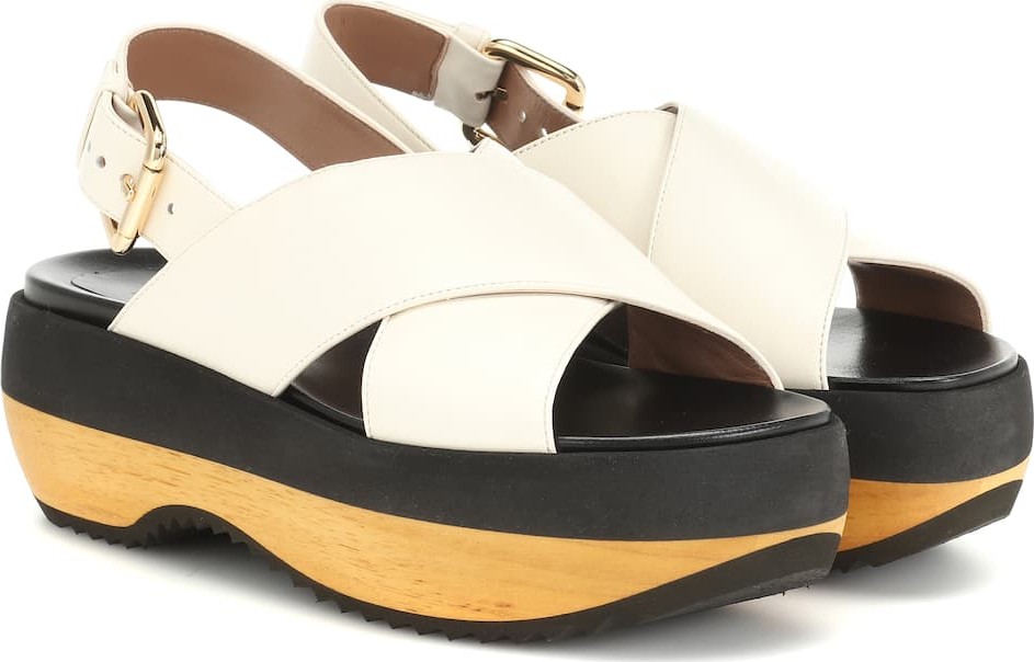 Marni Platform leather sandals