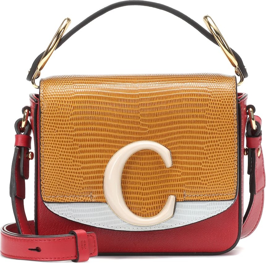 Chloe Chloé C Mini leather shoulder bag