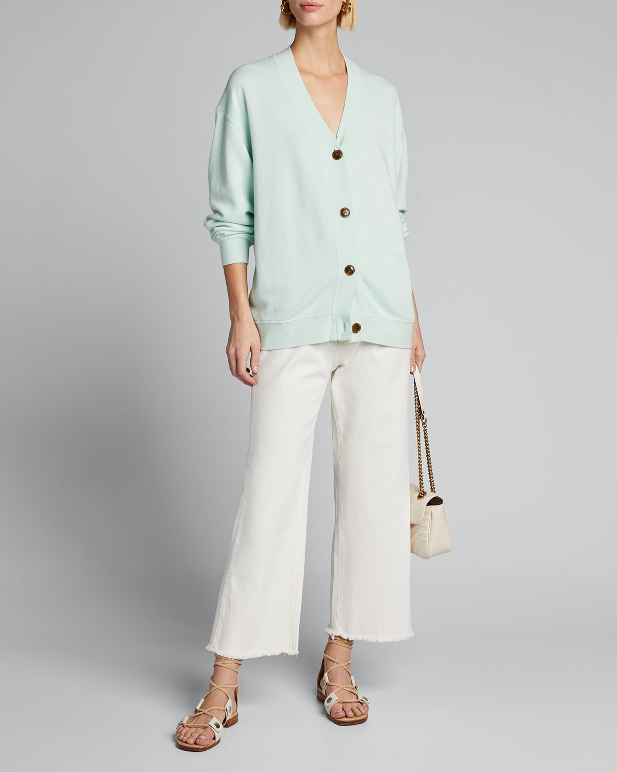 Vince Oversized Button-Front Cardigan