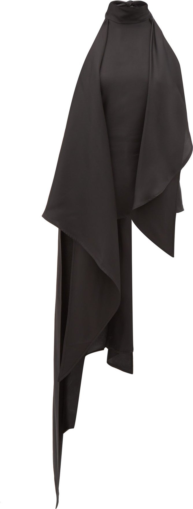 Petar Petrov Carmo asymmetric halterneck silk-twill blouse