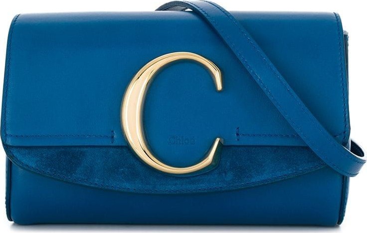 Chloe Blue C logo belt bag