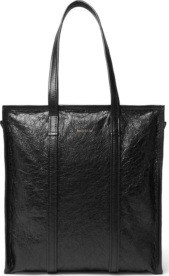 Balenciaga Creased-Leather Tote Bag