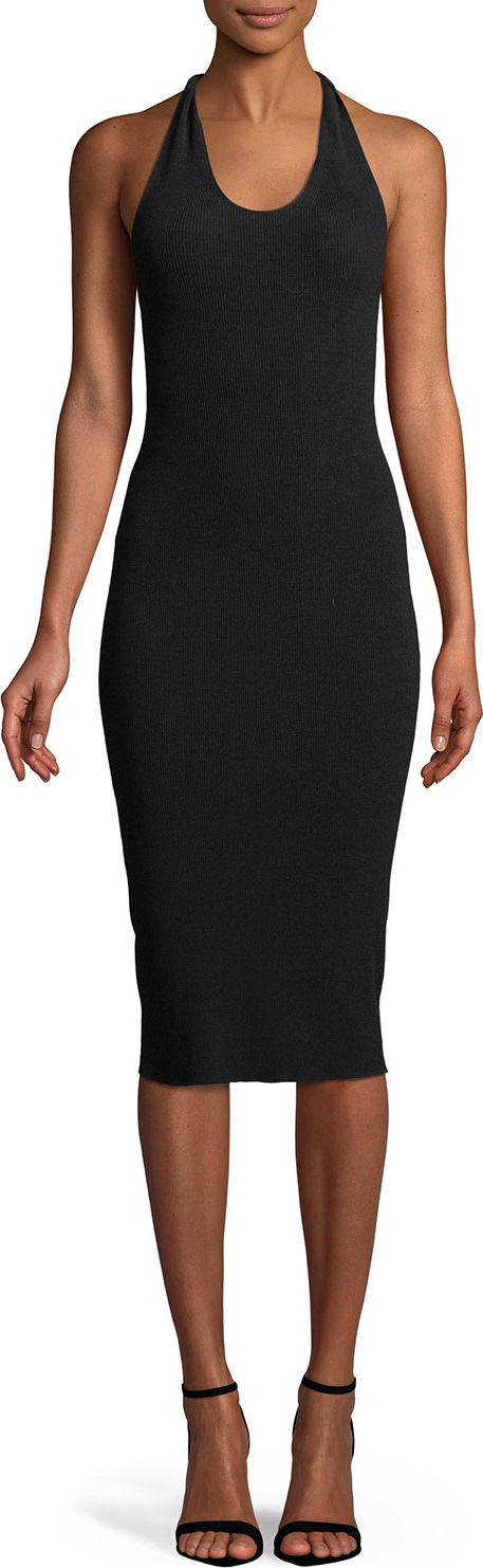 Helmut Lang Twist Scoop-Neck Tank Midi Dress