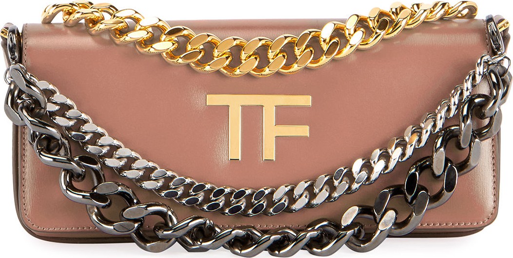 TOM FORD Palmellato TF Leather Shoulder Bag