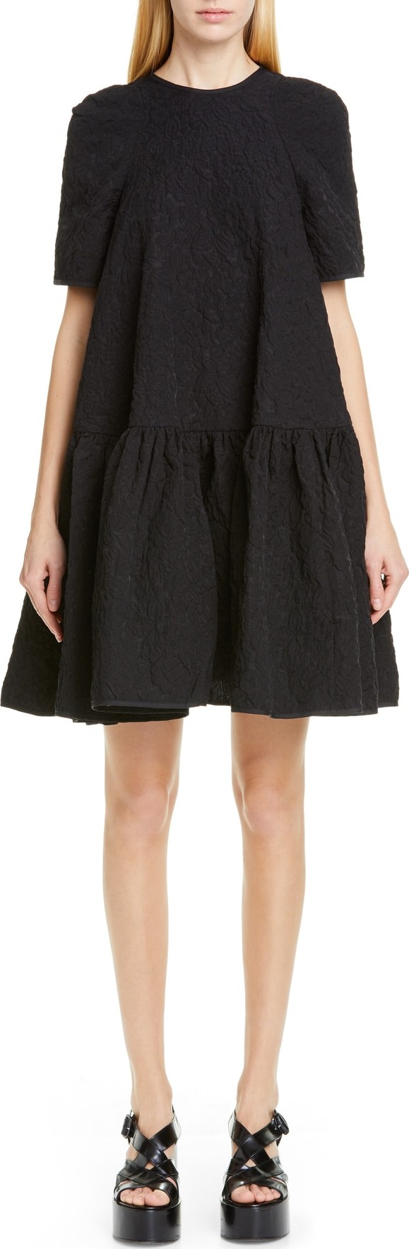 Cecilie Bahnsen Annabella Floral Matelassé Dress