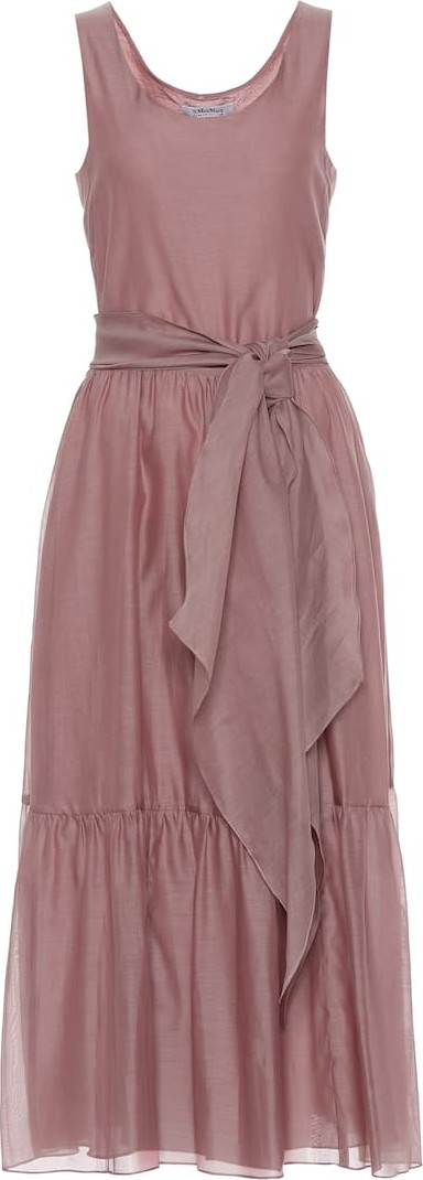 Max Mara Manche cotton and silk voile dress