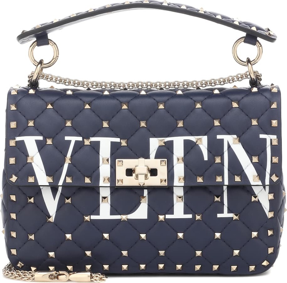 Valentino Valentino Garavani VLTN Rockstud Spike leather shoulder bag