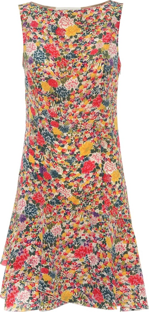 Etro Printed silk minidress