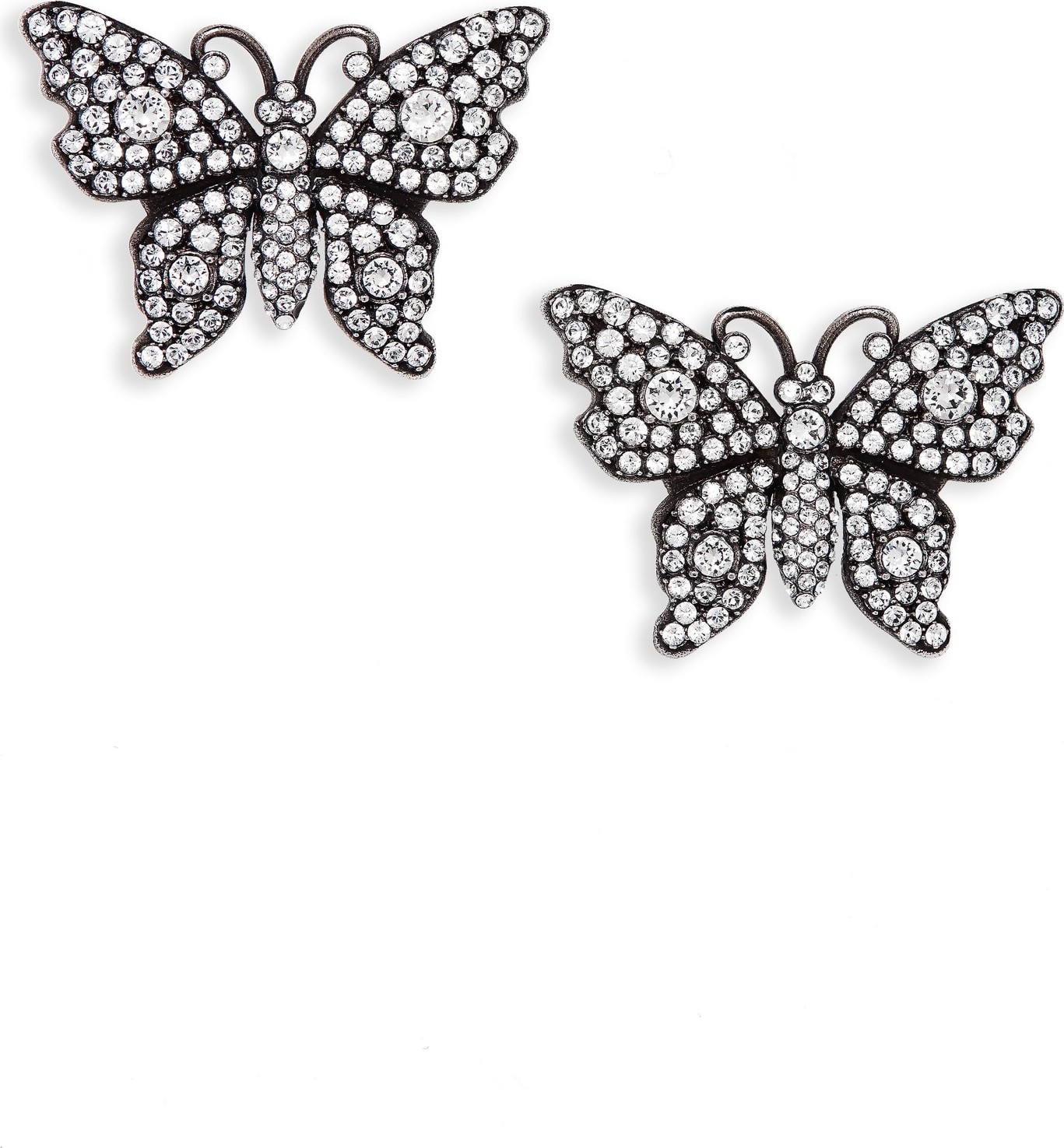 Gucci Crystal Butterfly Earrings