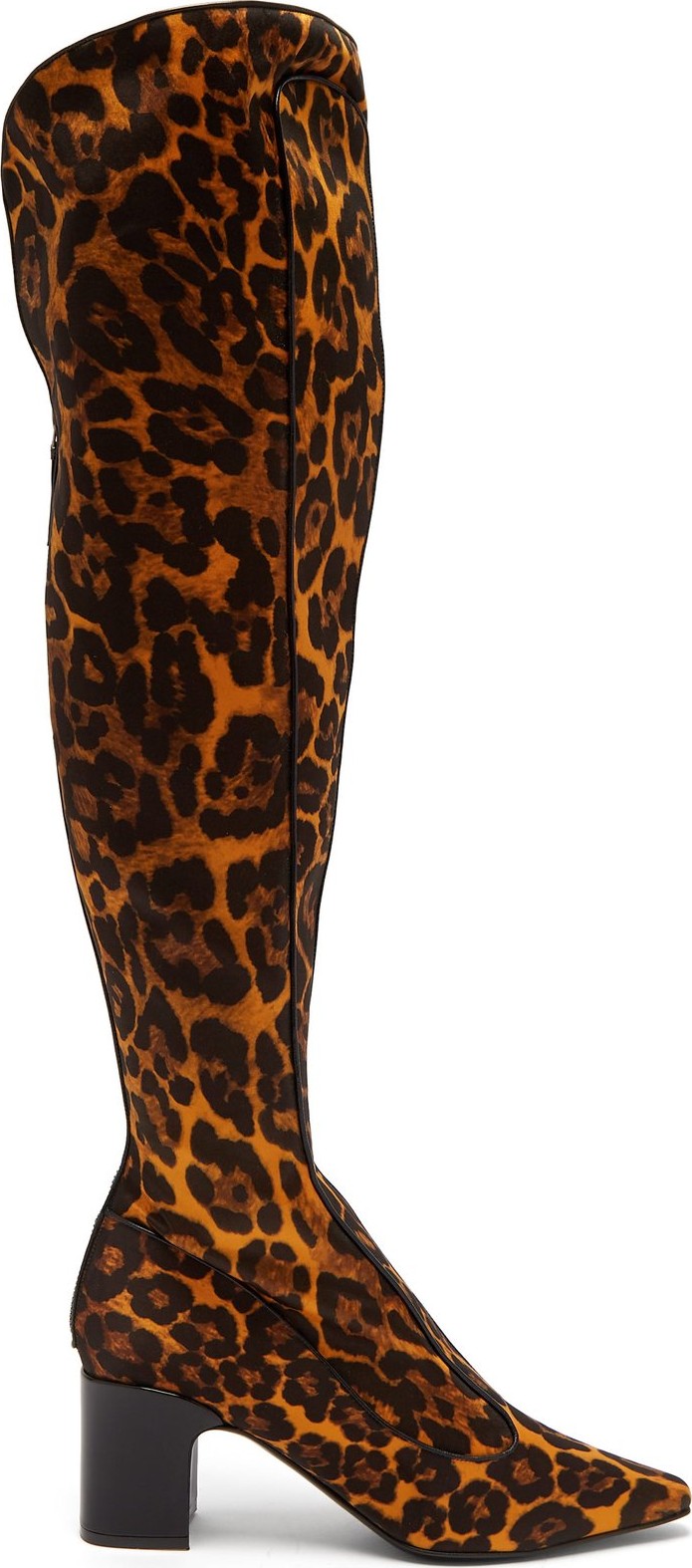 Fabrizio Viti Farrah leopard-print satin boots