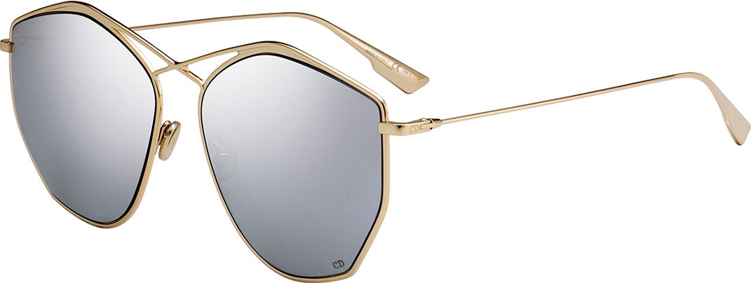 Dior Stell4 Mirrored Crisscross Sunglasses