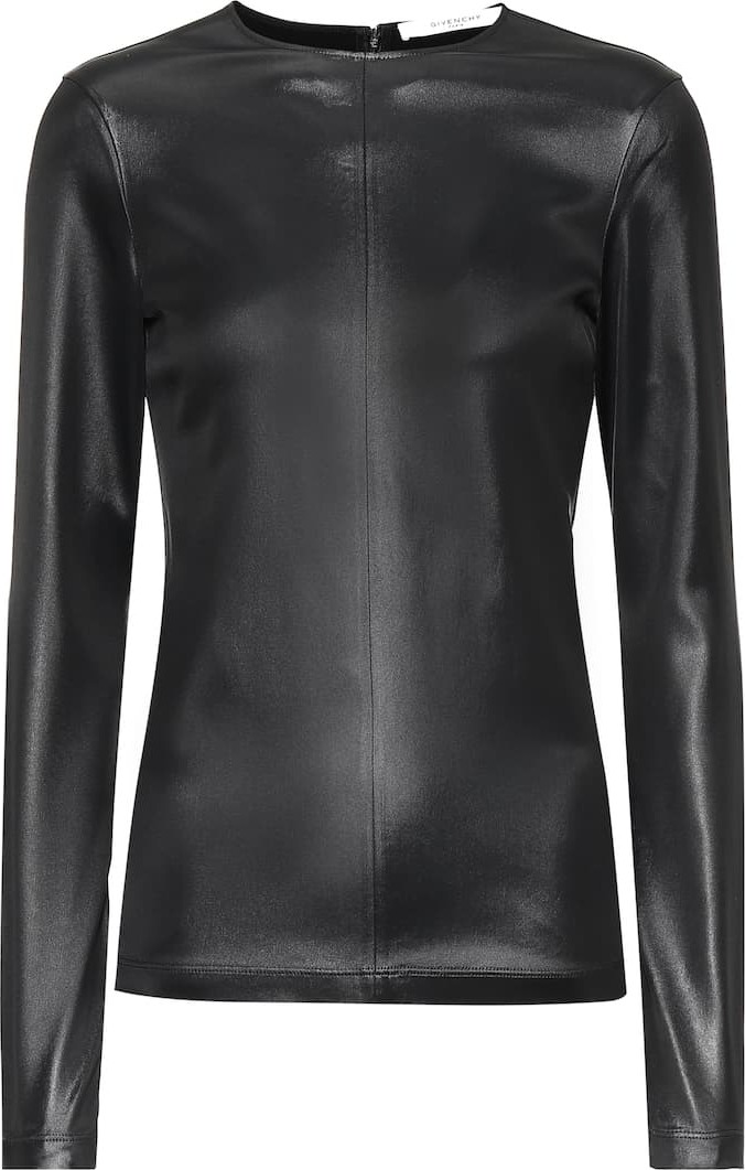 Givenchy Faux leather top