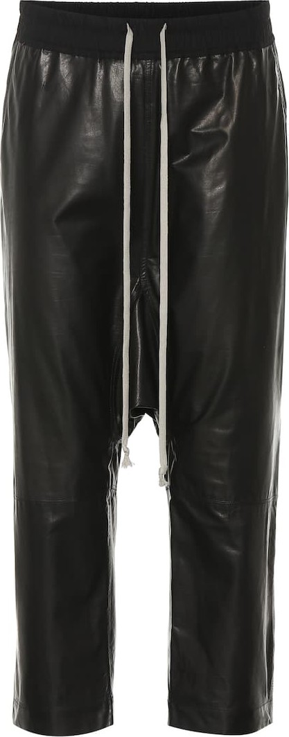 Rick Owens Cropped leather pants