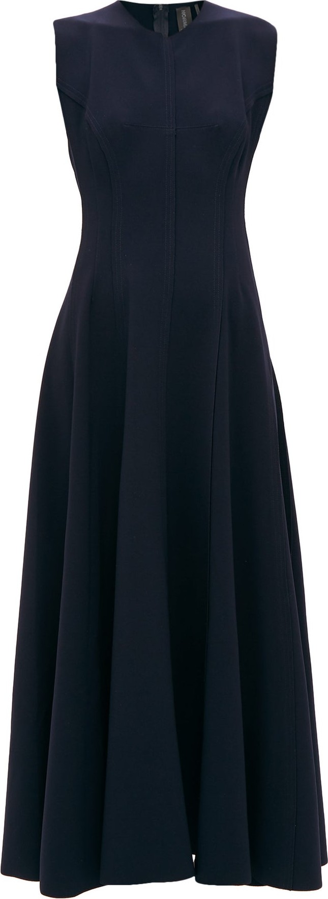 Norma Kamali Grace raw-seam panelled dress