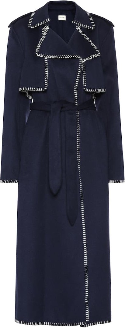 Khaite Roman wool-blend trench coat
