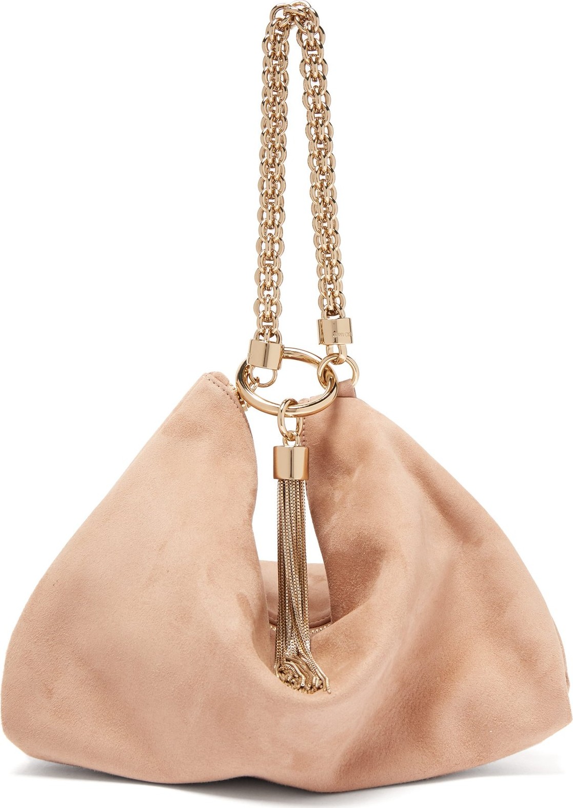 Jimmy Choo Callie suede clutch bag