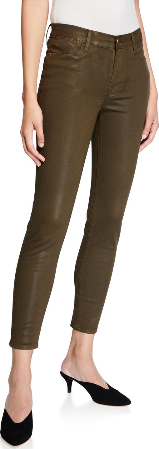 FRAME DENIM Le High Skinny Coated Jeans