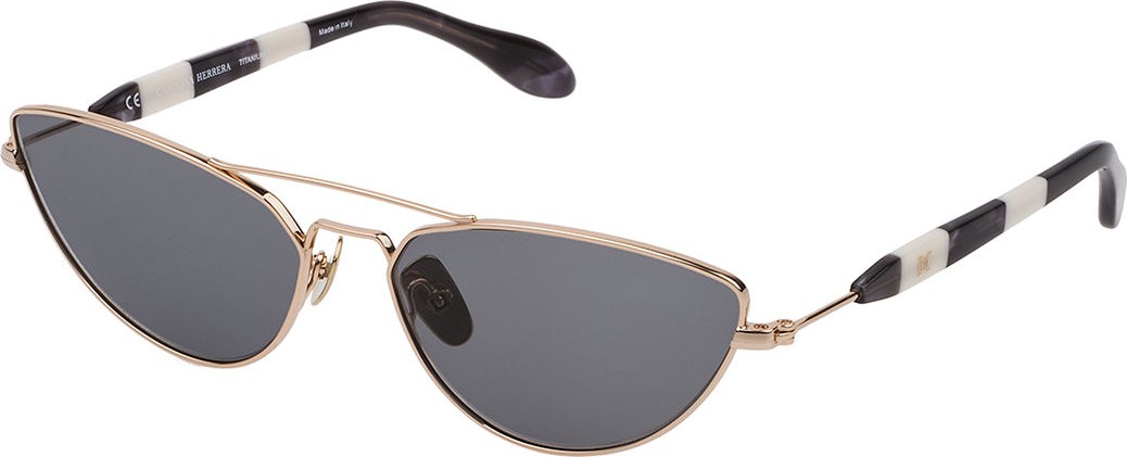 Carolina Herrera Colorblock Cat-Eye Sunglasses