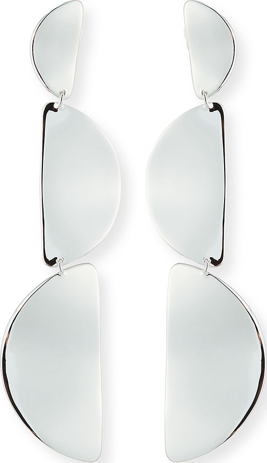 IPPOLITA 925 Classico Wavy Half-Disc 3-Drop Earrings