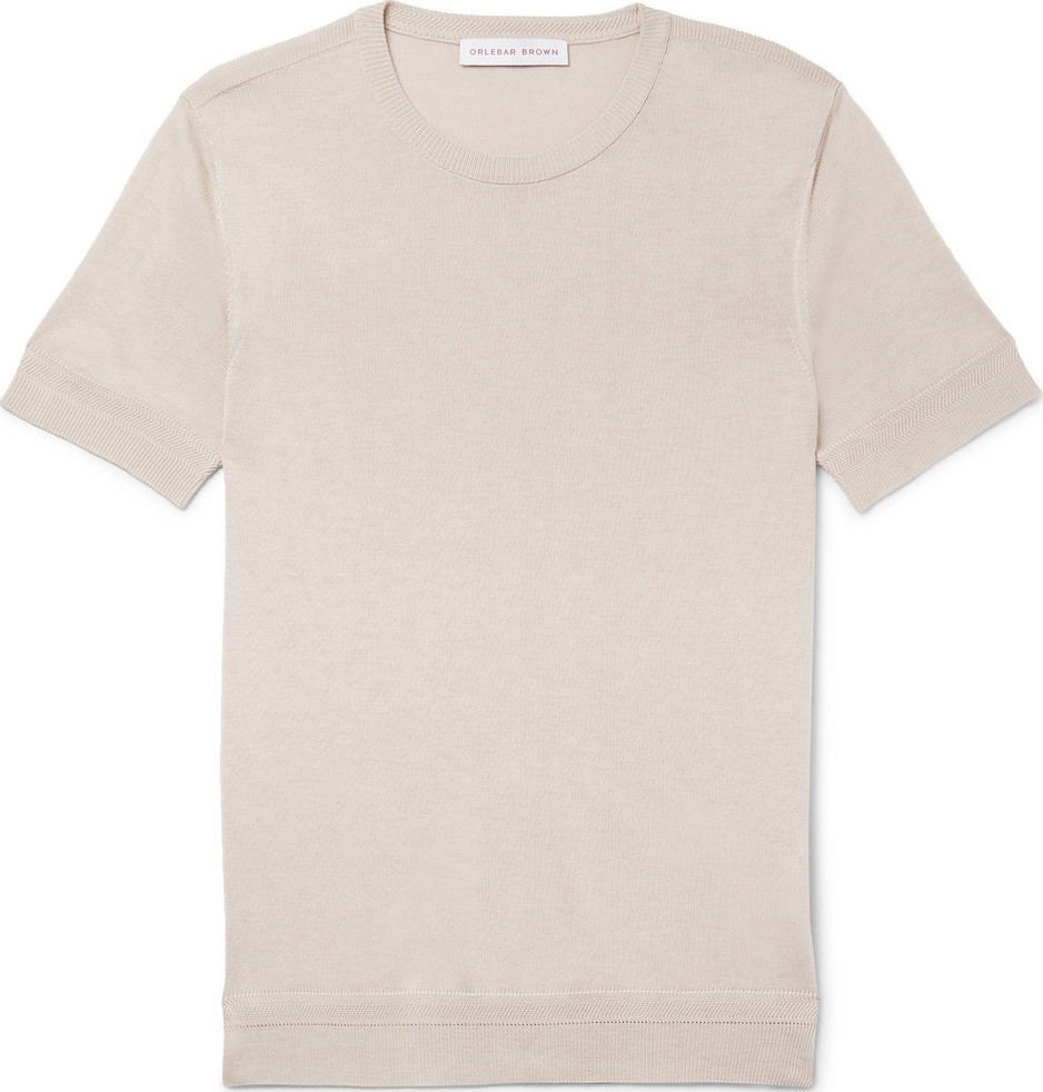 Orlebar Brown Laughton Slim-Fit Silk and Cotton-Blend T-Shirt