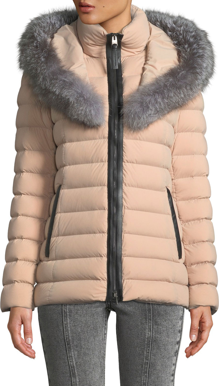Mackage Kadalina Puffer Jacket with Fox Fur