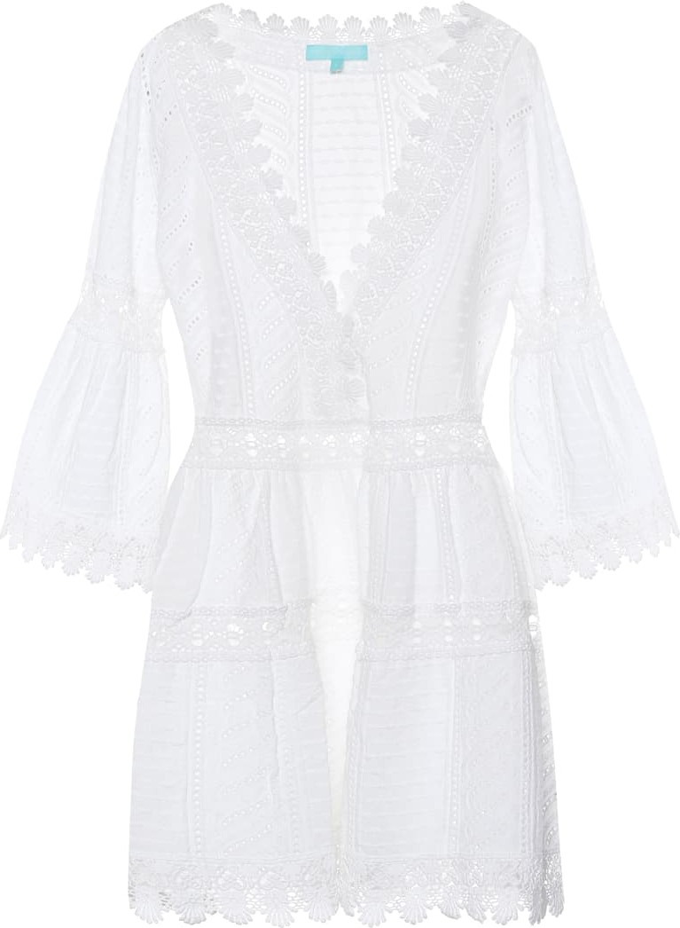 Melissa Odabash Victoria embroidered cotton kaftan