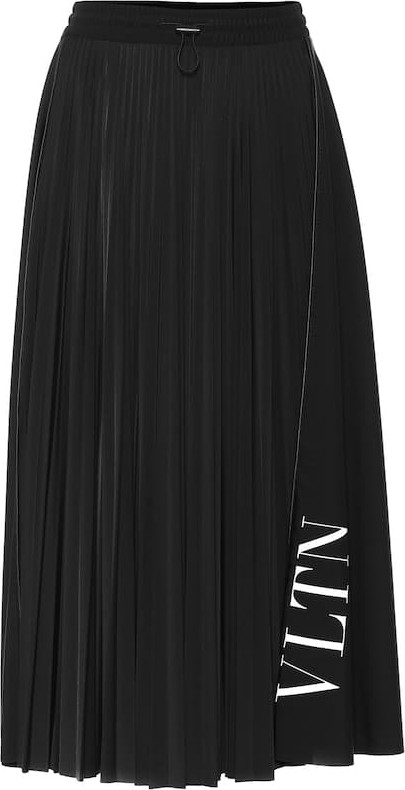 Valentino VLTN pleated jersey skirt