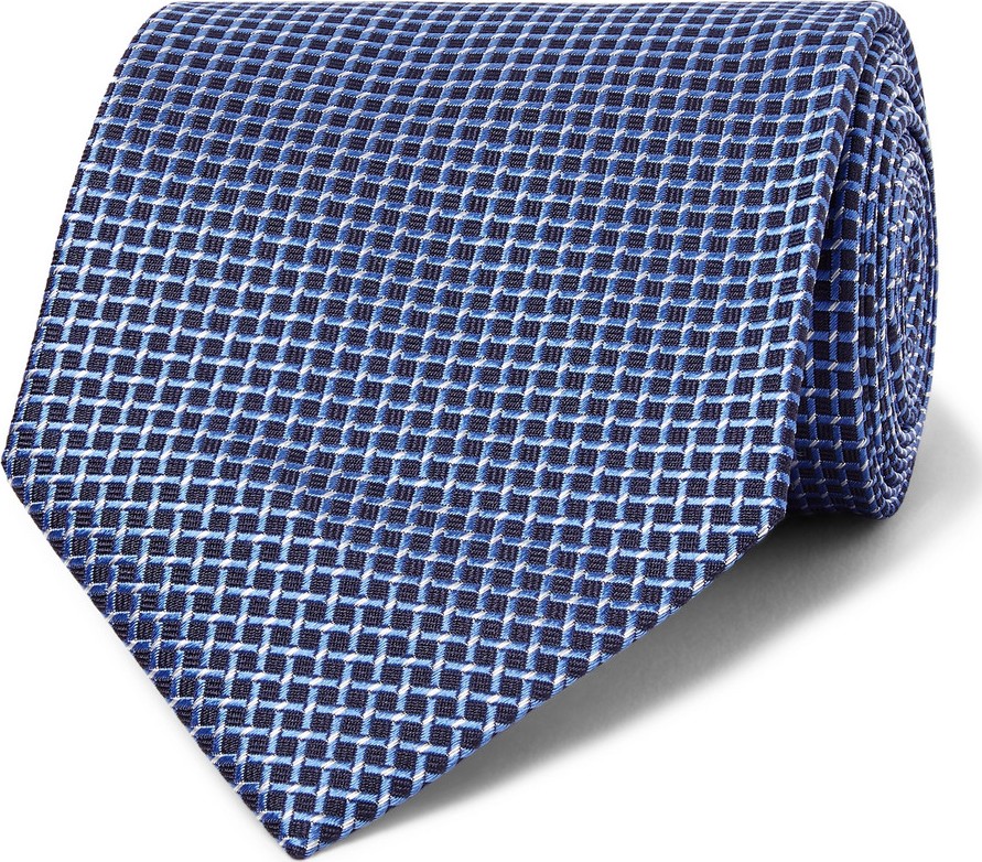 Ermenegildo Zegna 8cm Silk-Jacquard Tie
