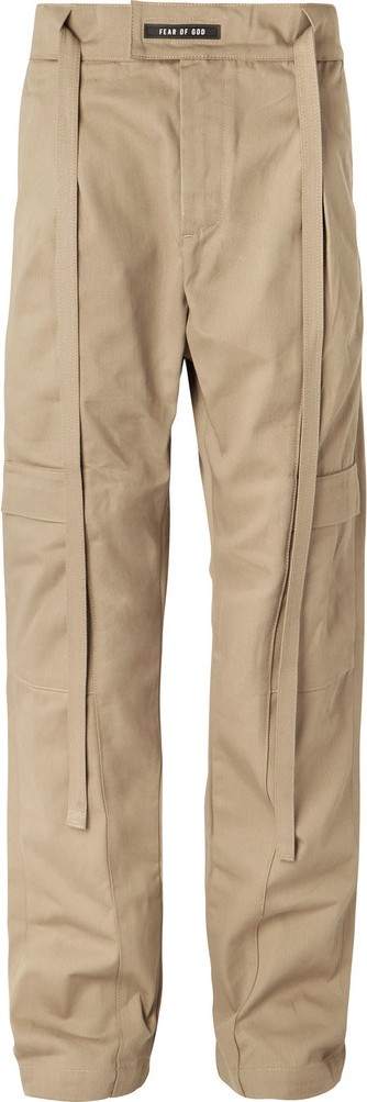 Fear of God Belted Pleated Cotton-Twill Cargo Trousers