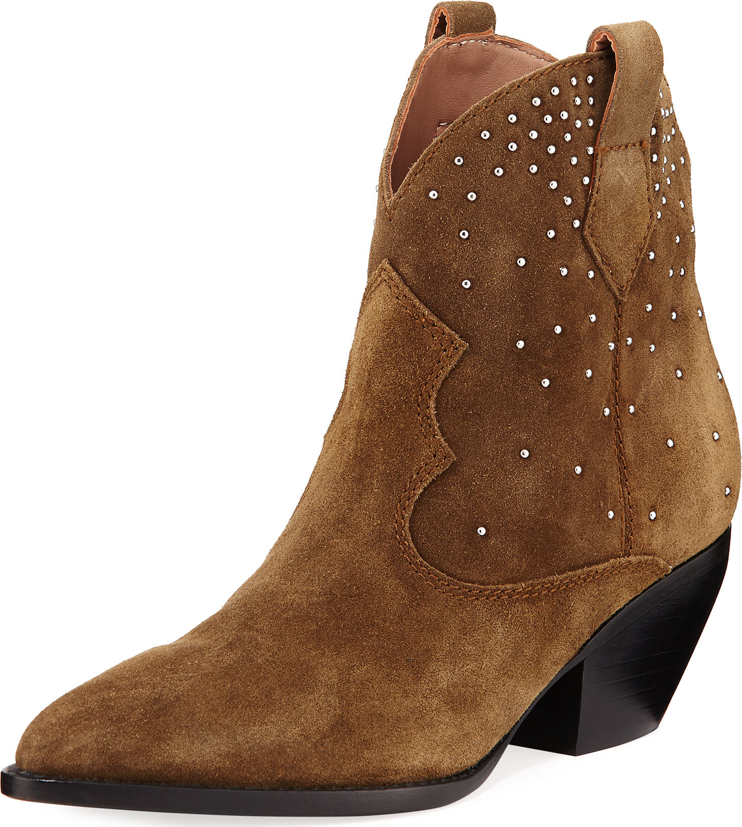 Sigerson Morrison Suede Boots with Stud Detail