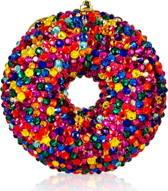 Judith Leiber Sprinkles Donut Crystal Pillbox
