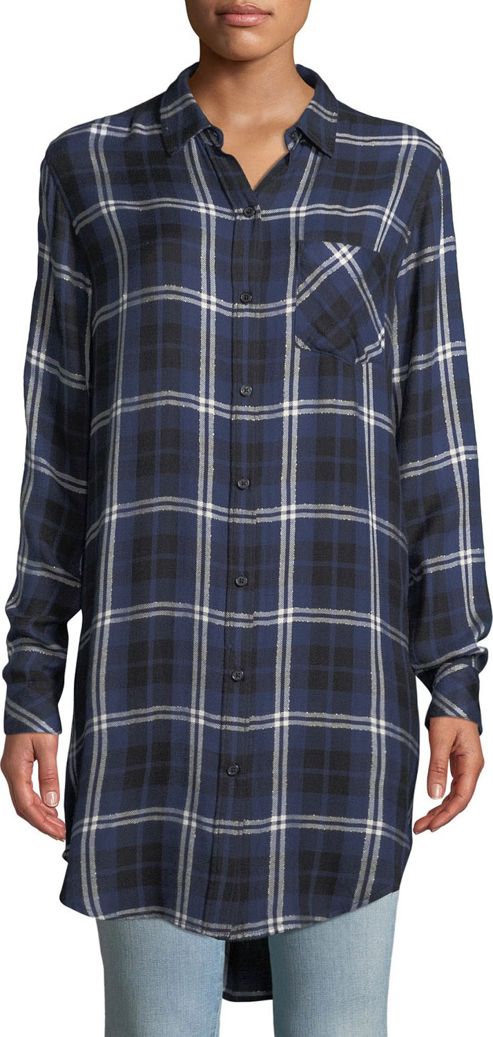 RAILS Bianca Oversized Plaid Button-Down Shirt