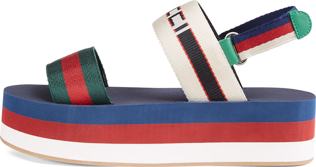 Gucci Bedlam Colorblock Platform Sandal